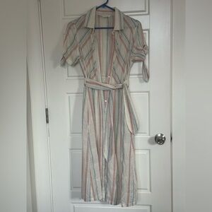 Lovestitch Multicolor Striped Long Sleeve Dress